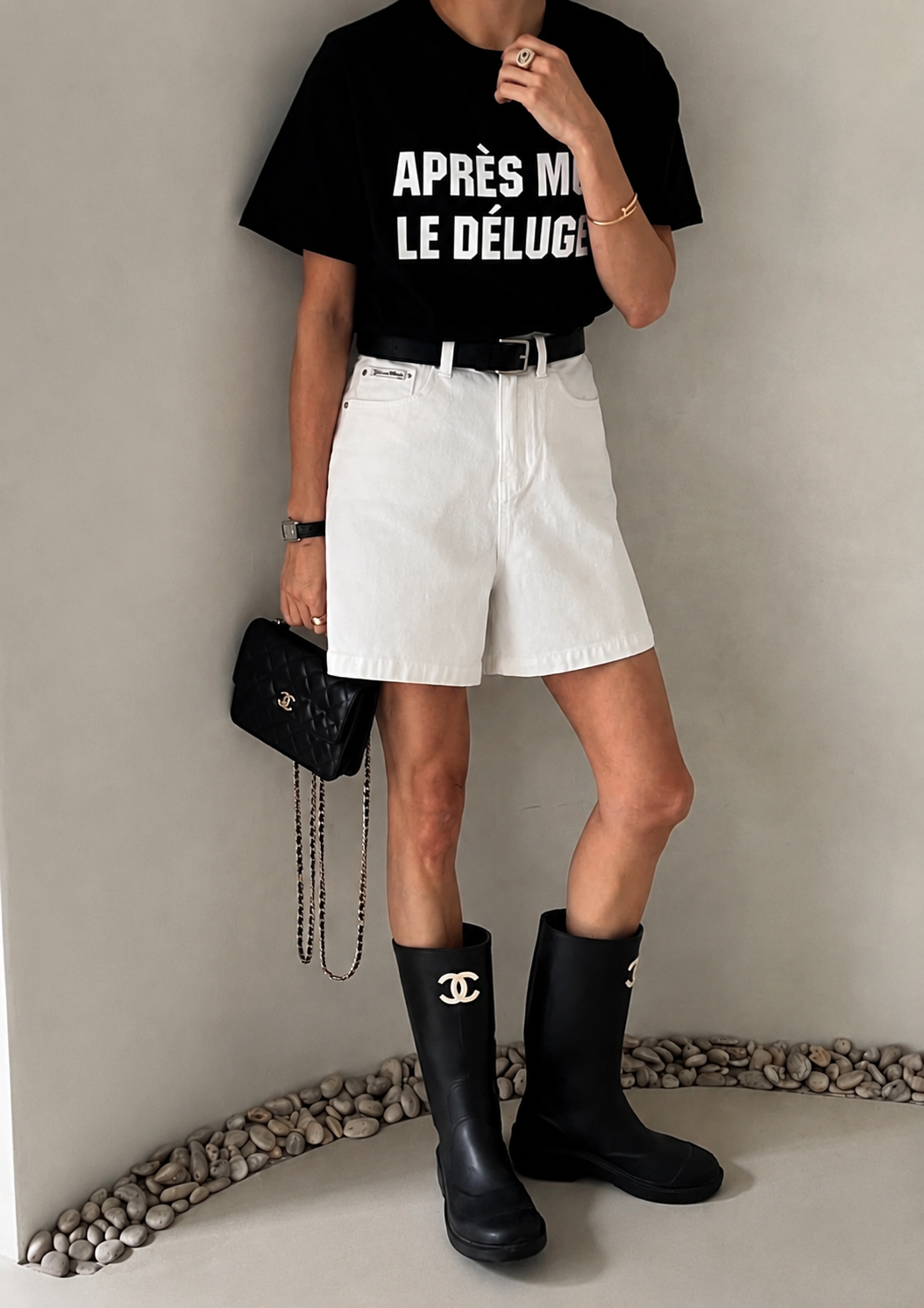 Structured Wide-Leg Cotton Shorts