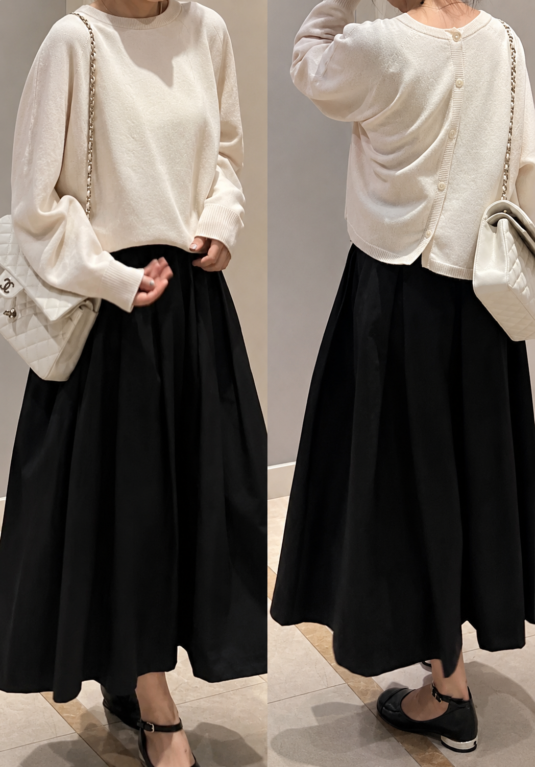 Maxi Pleated Long Skirt