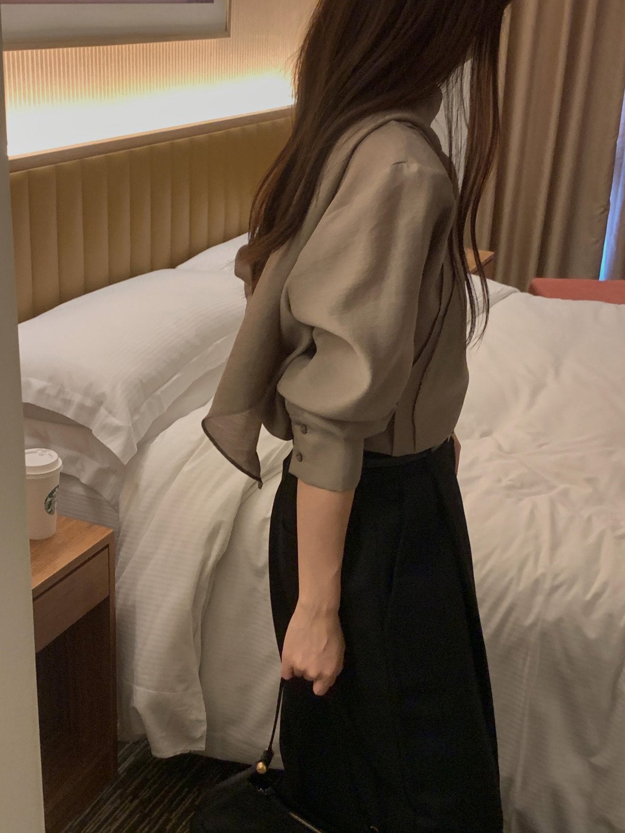 Scarf Detail Blouse - Warm Color Edition