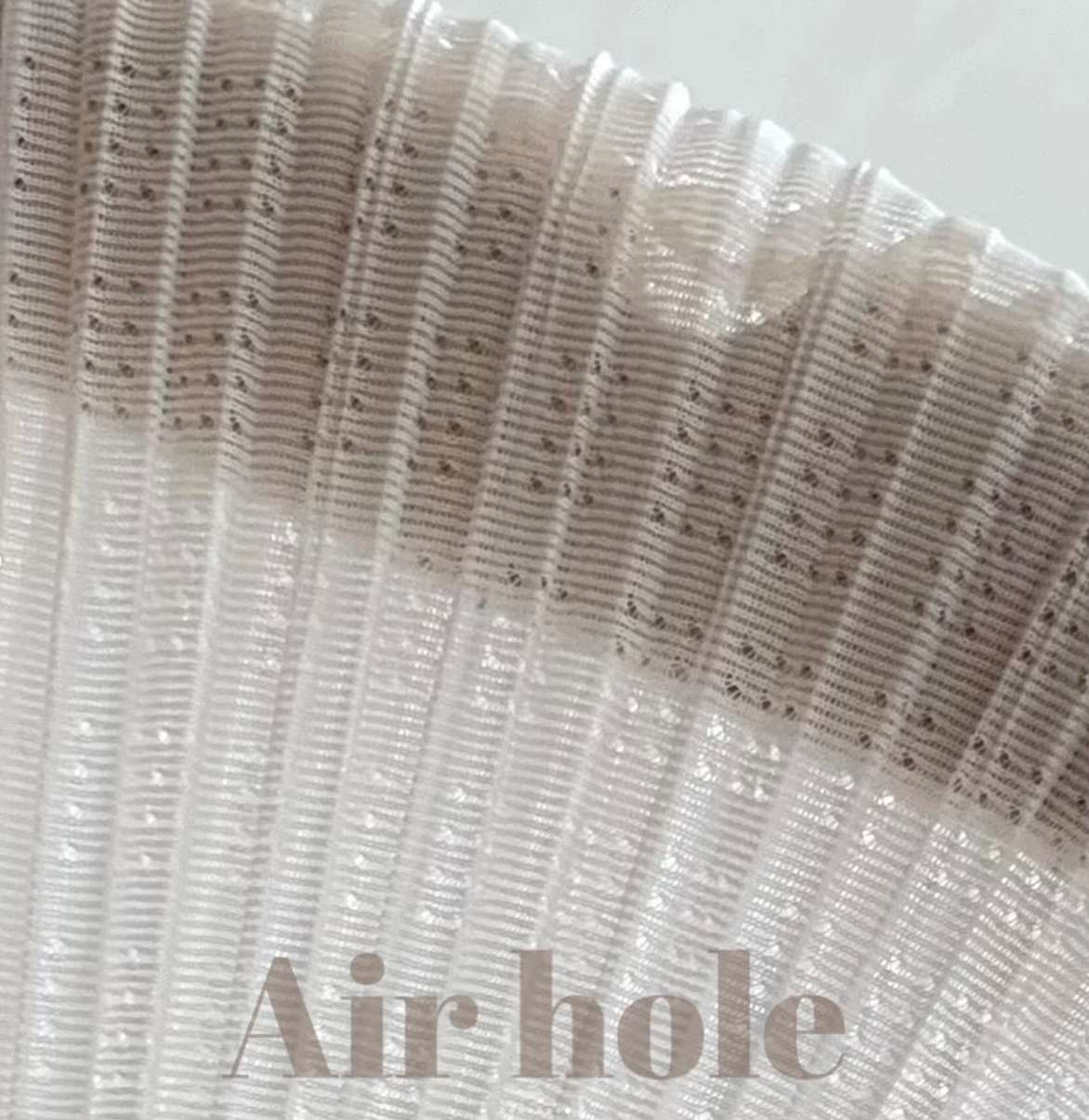 Air-Hole Asymmetrical Pleated Tank Top