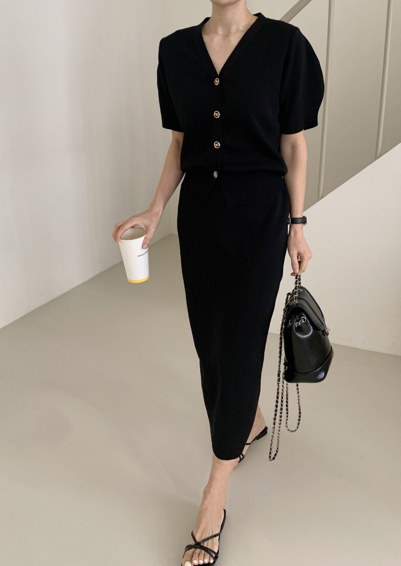 Perfect Knit Cardigan & Skirt Set