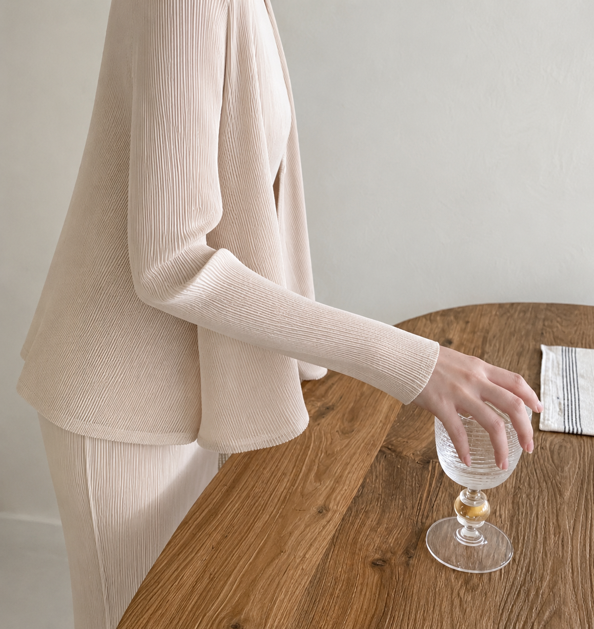 One-Button Flare Cardigan