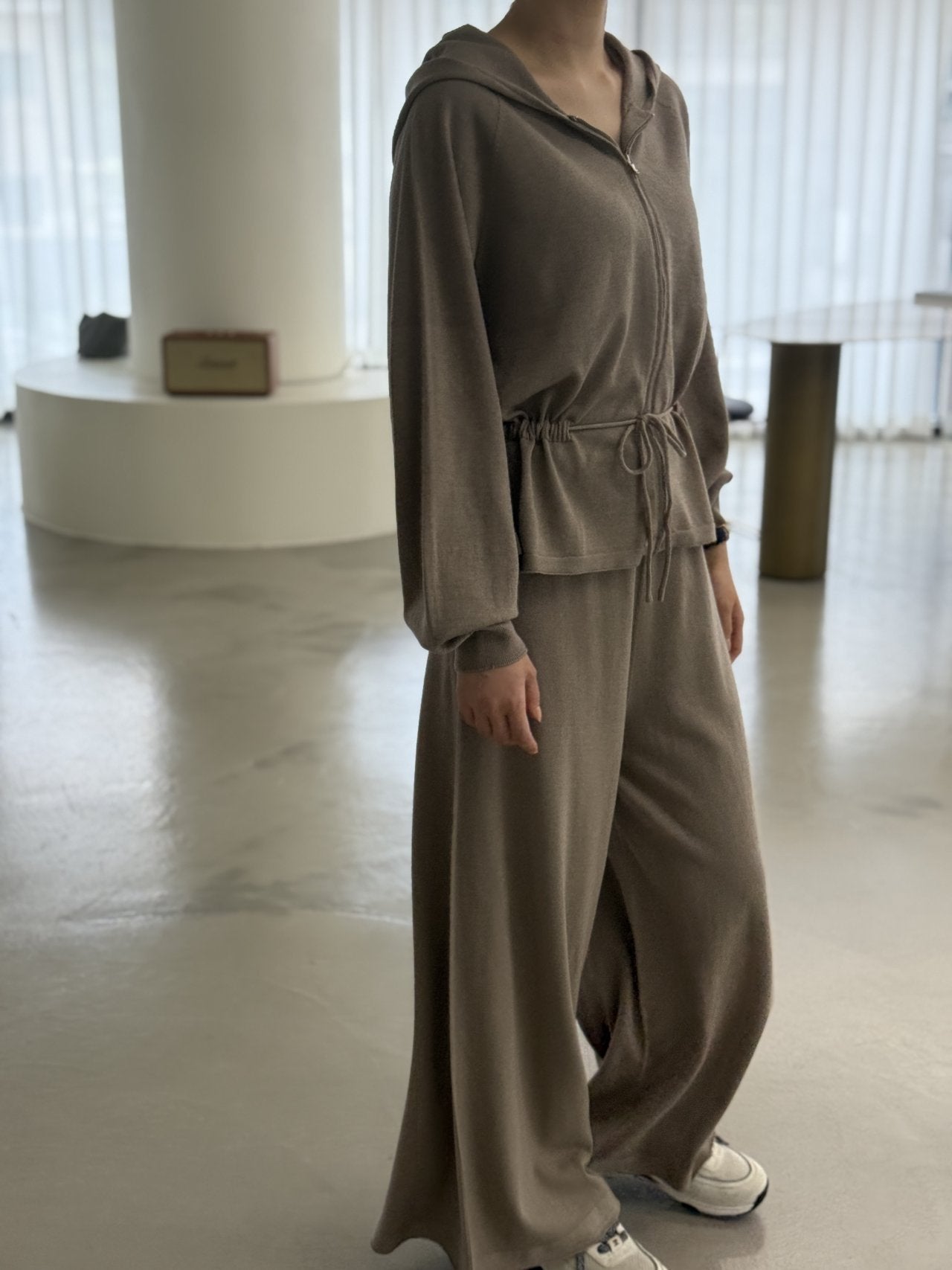 Premium Wool-Cotton Artisan Set-up - Mocha Mousse