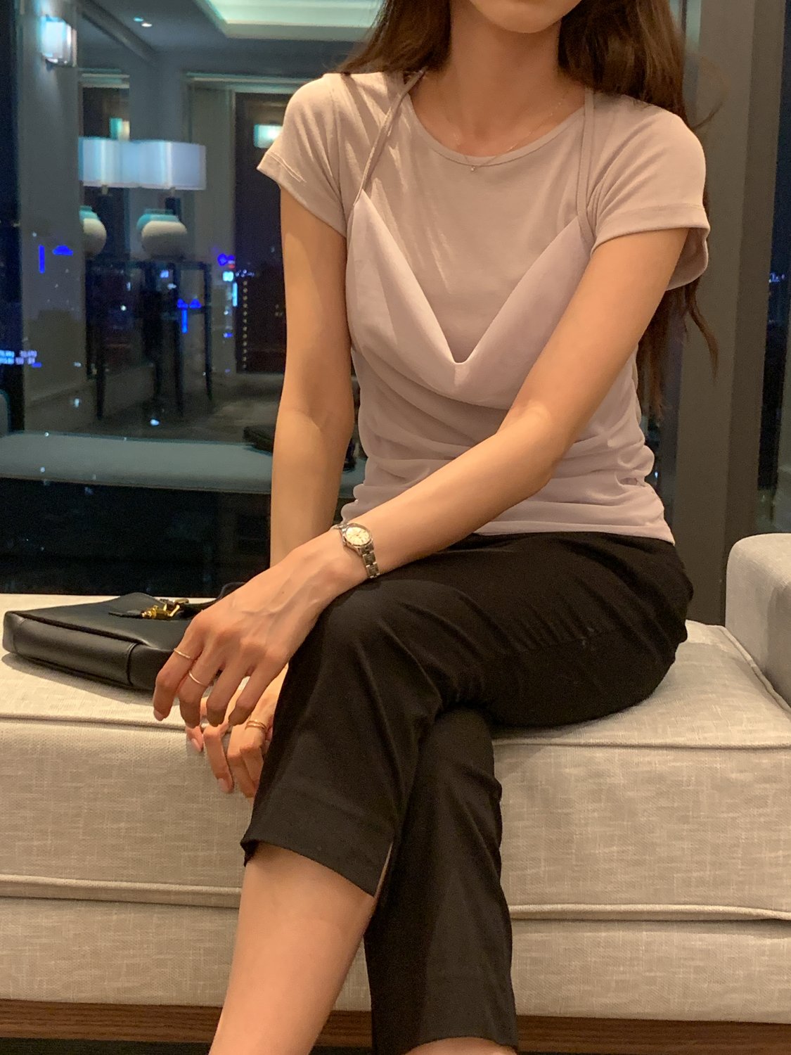 Two-Way Shirred Draping Top