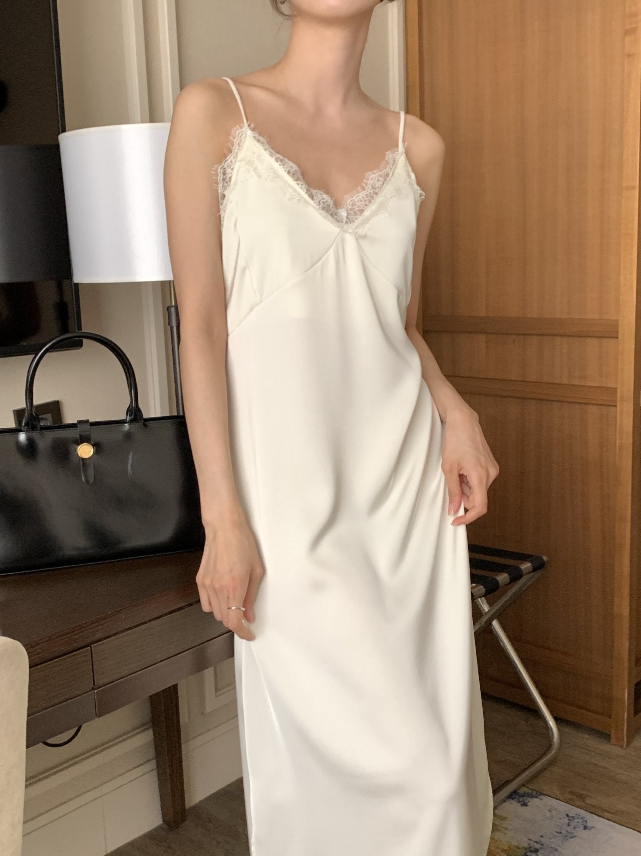 Satin Lace Dress