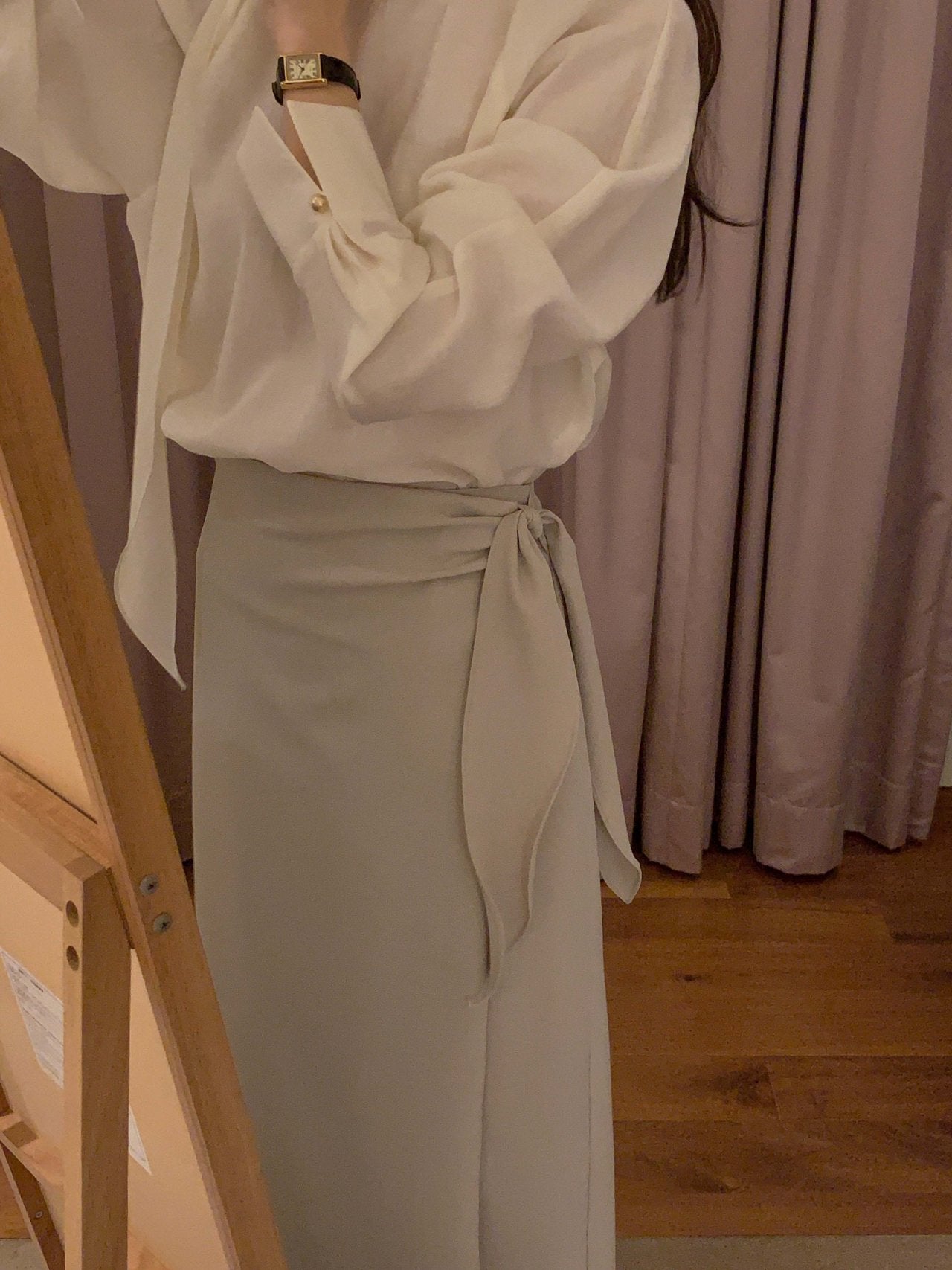 [Best Seller] Essential Wrap Long Skirt * Local Delivery: 1–2 Business Days *