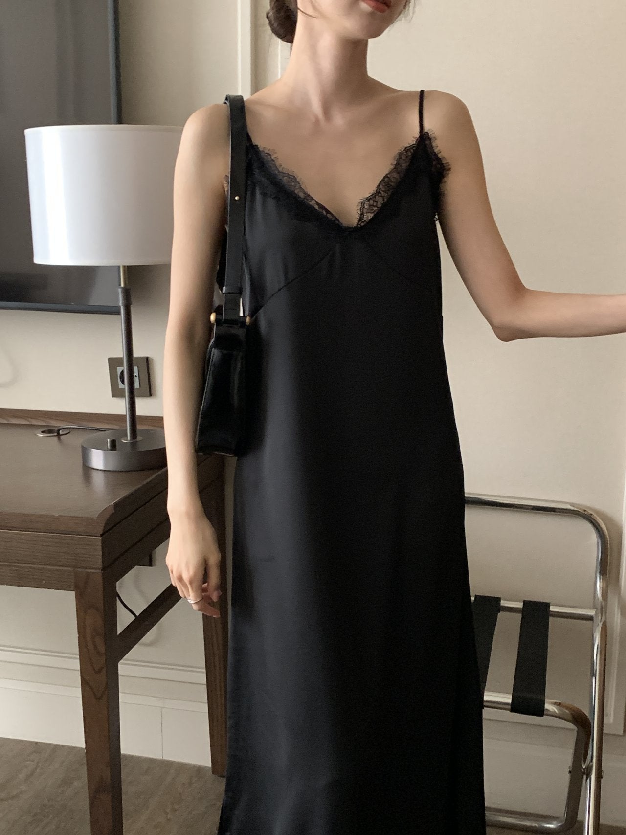 Satin Lace Dress