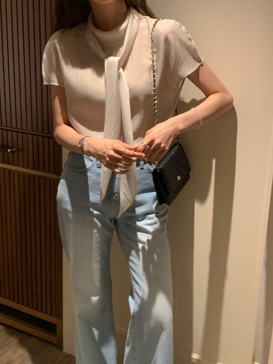 Multi-Tie Tencel Blouse