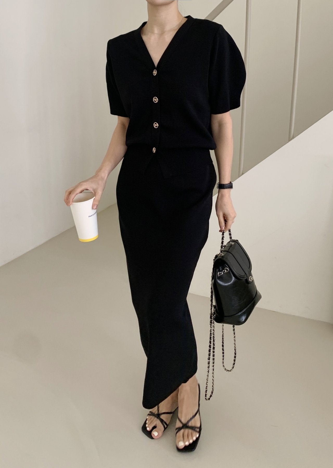 Perfect Knit Cardigan & Skirt Set