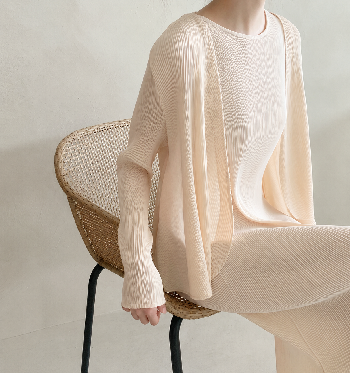 One-Button Flare Cardigan