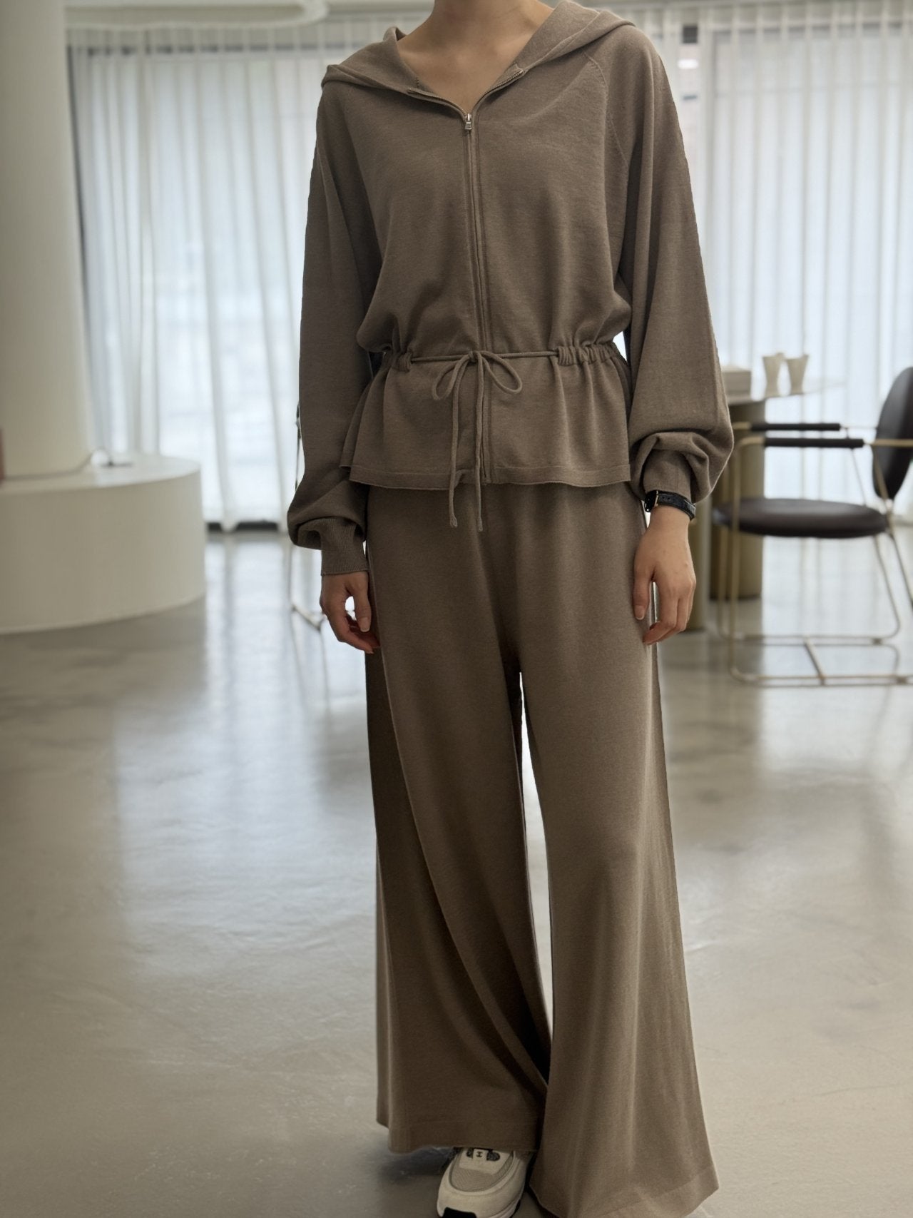 Premium Wool-Cotton Artisan Set-up - Mocha Mousse