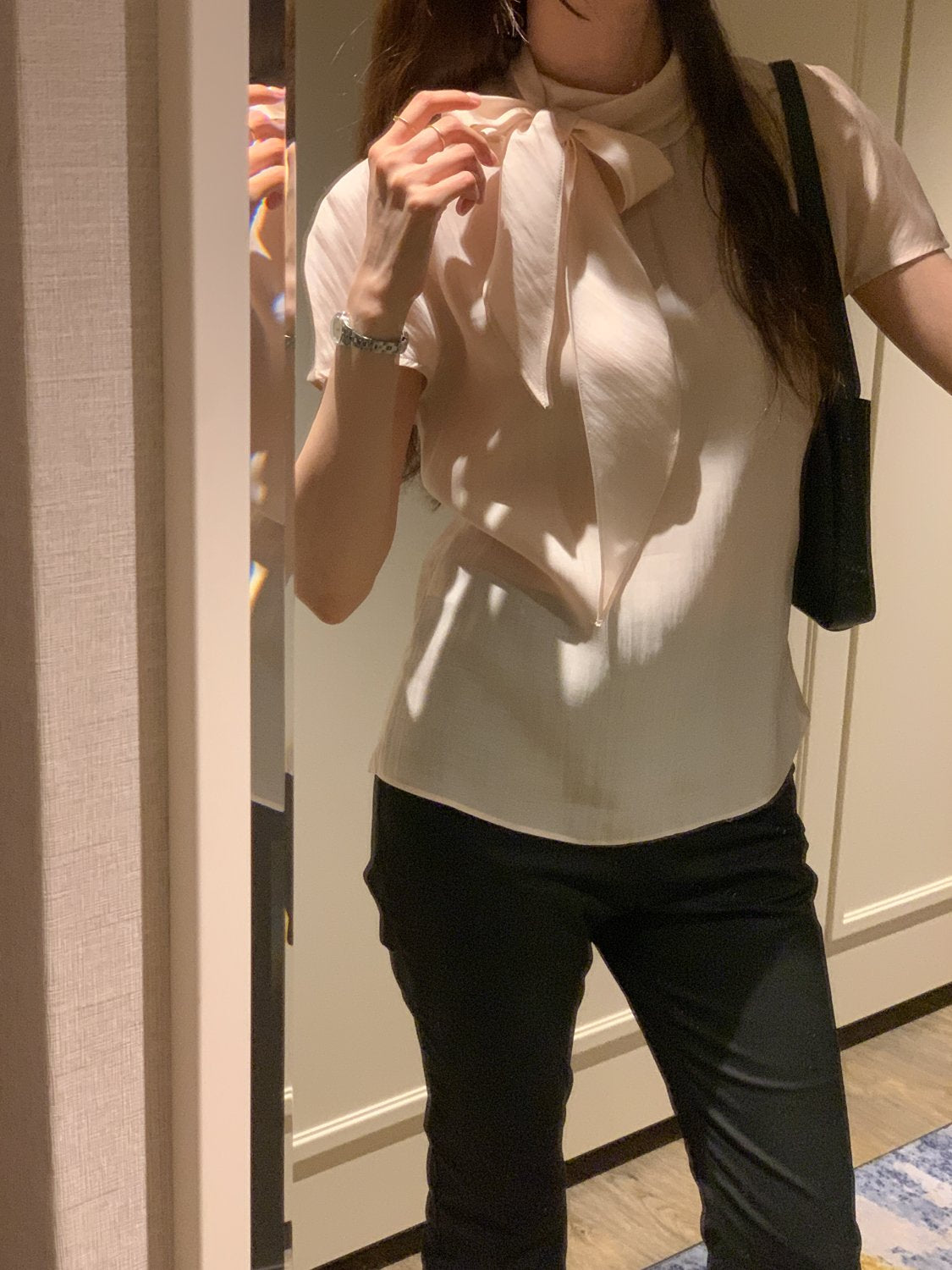 Multi-Tie Tencel Blouse