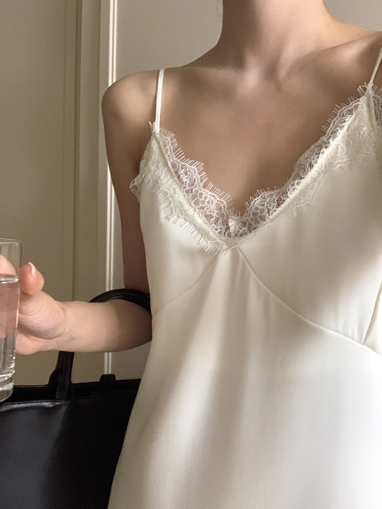 Satin Lace Dress