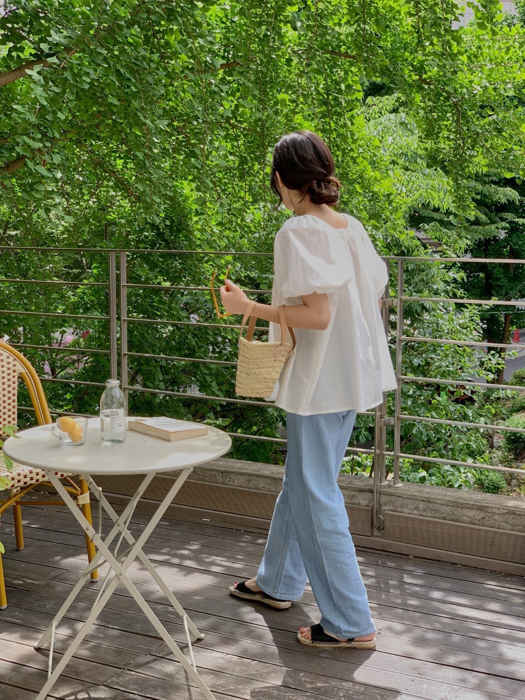 Luxe Shirred Puff Sleeve Blouse