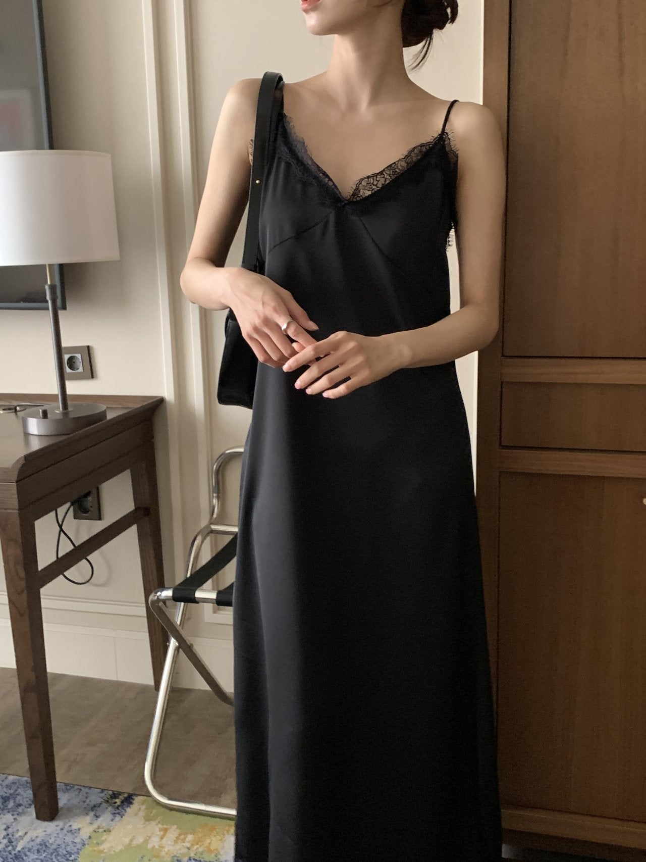 Satin Lace Dress