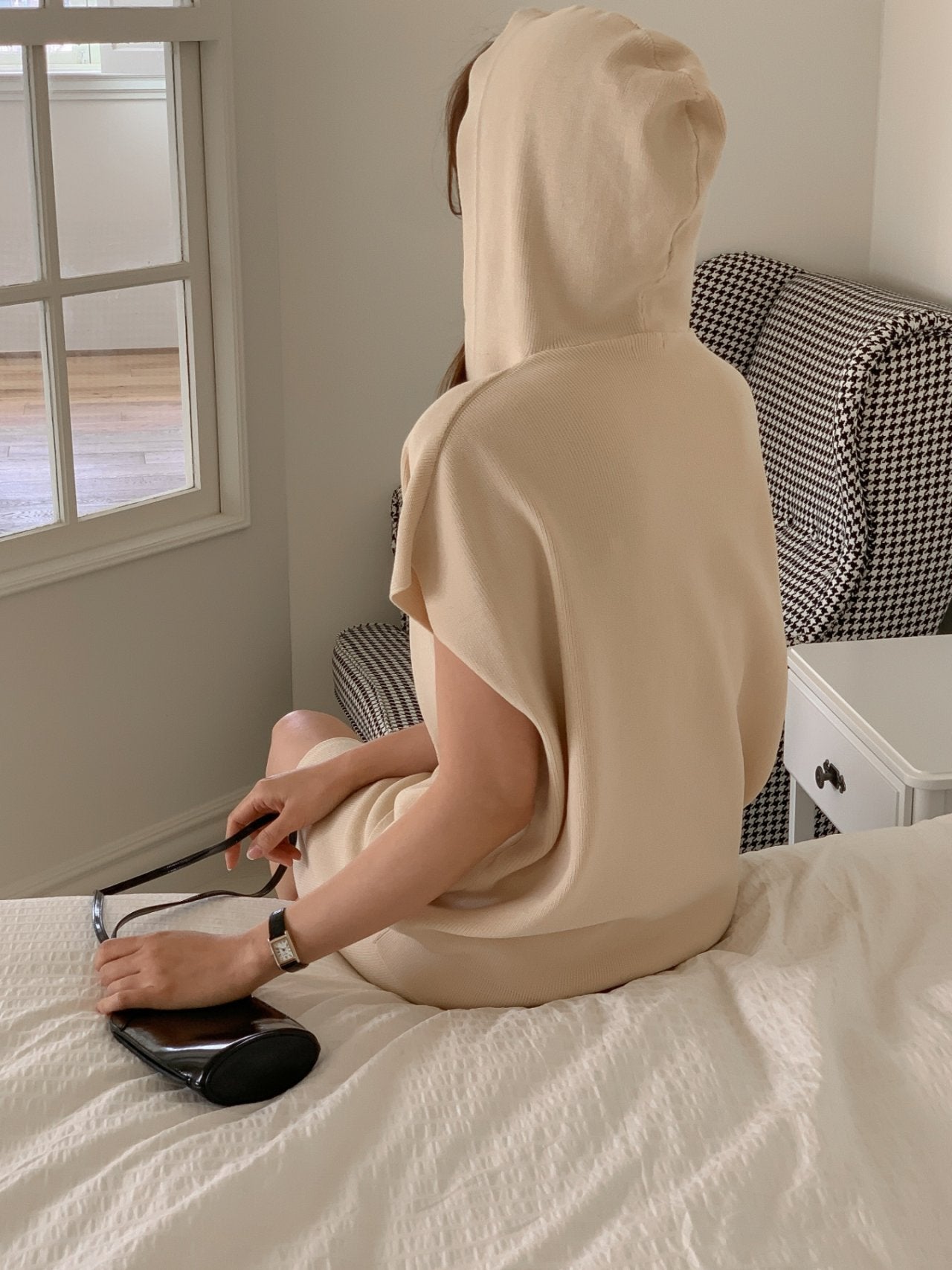 Minimalist Hooded Short Sleeve Set