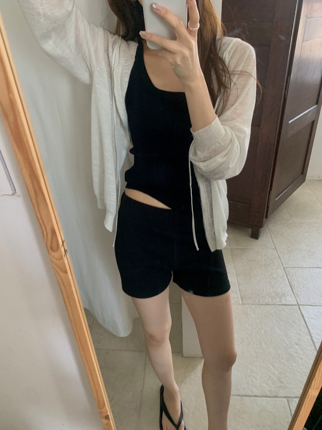 Linen Hooded Knit