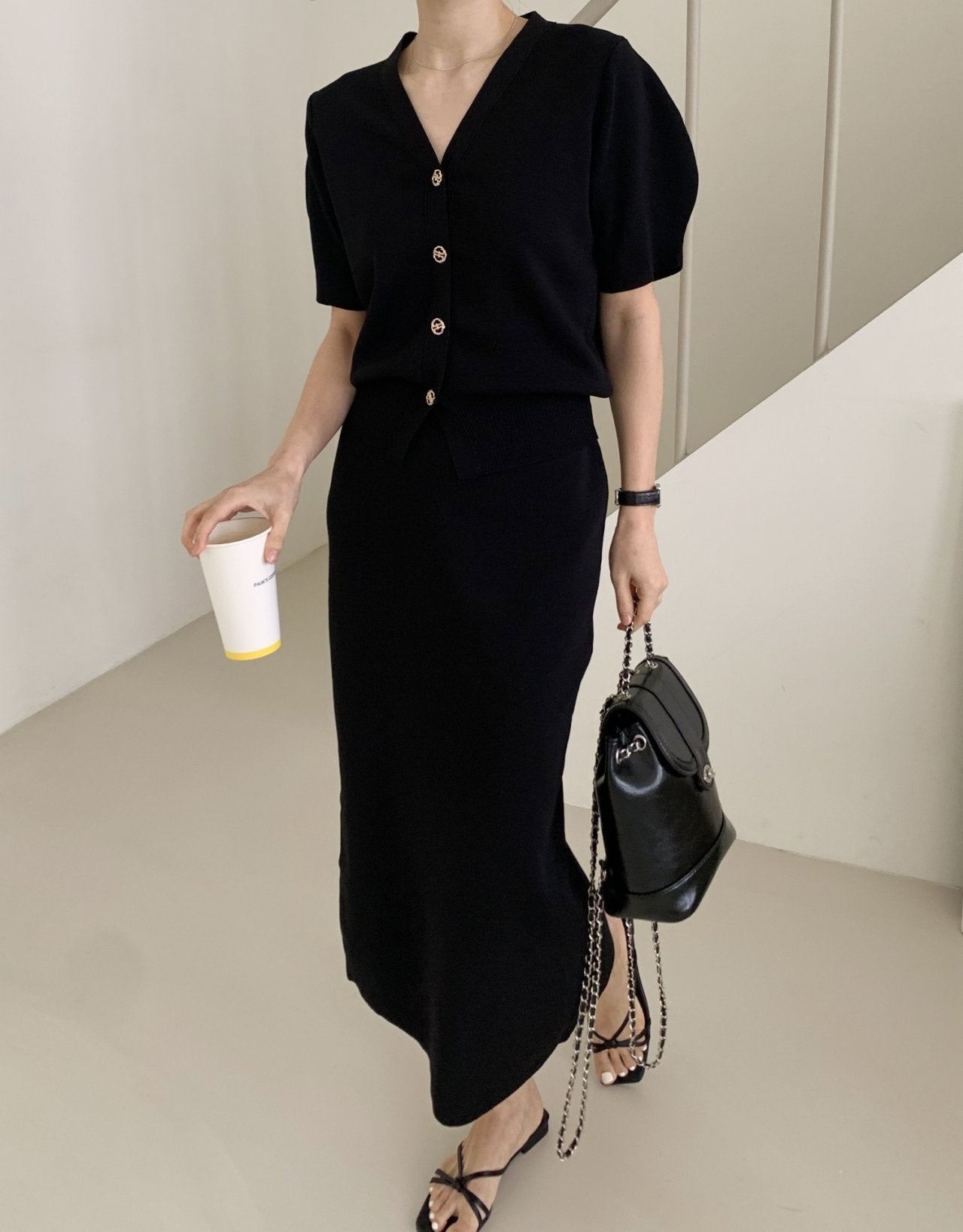 Perfect Knit Cardigan & Skirt Set