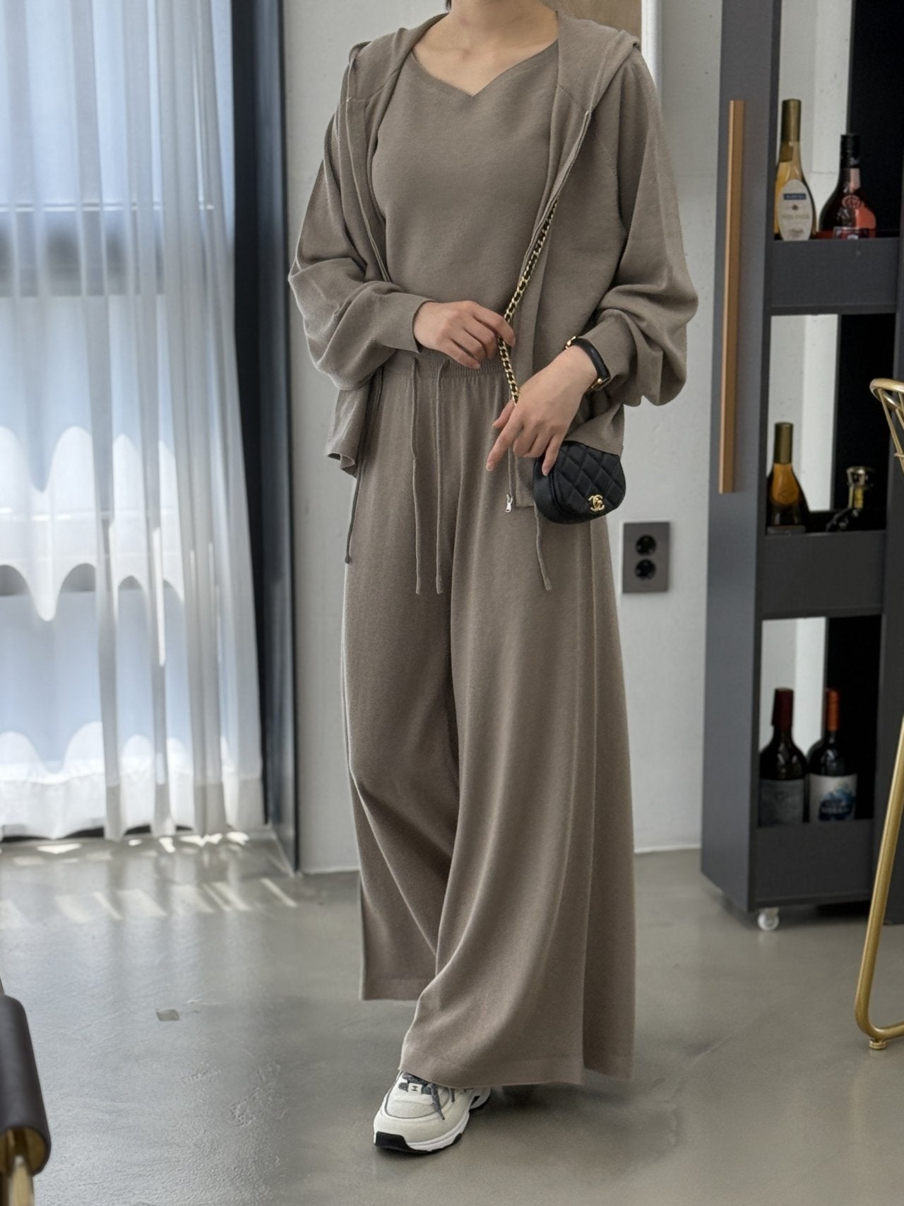 Premium Wool-Cotton Artisan Set-up - Mocha Mousse