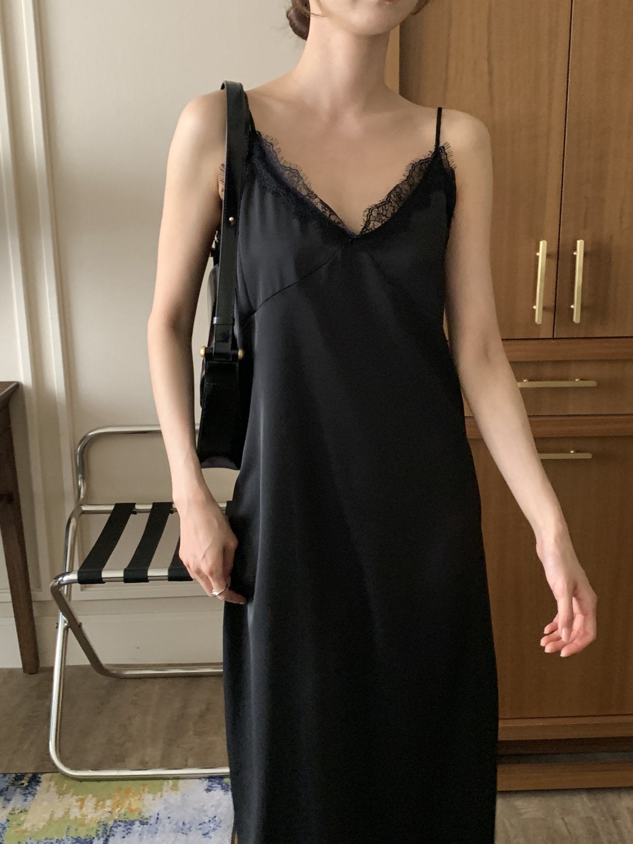 Satin Lace Dress