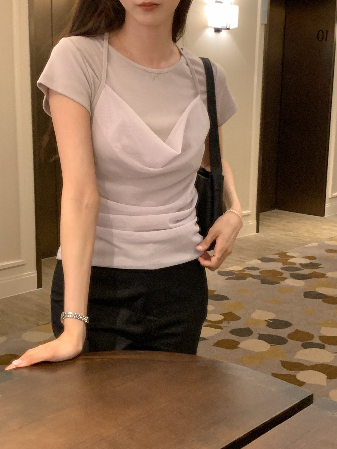 Two-Way Shirred Draping Top