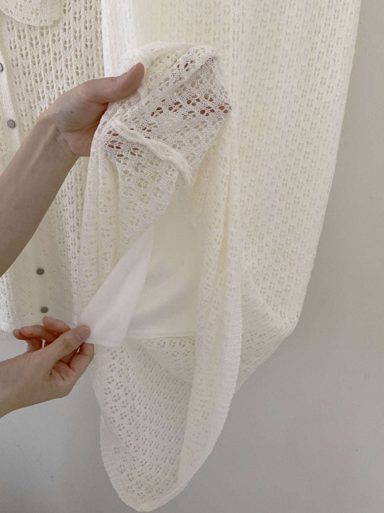 LuxeCrochet Knit Cardigan & Skirt Set