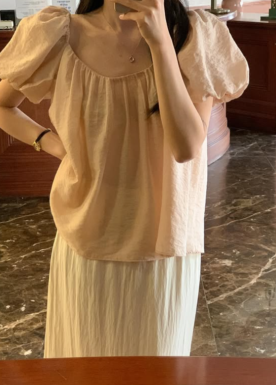Two-Way Puff-Sleeve Blouse