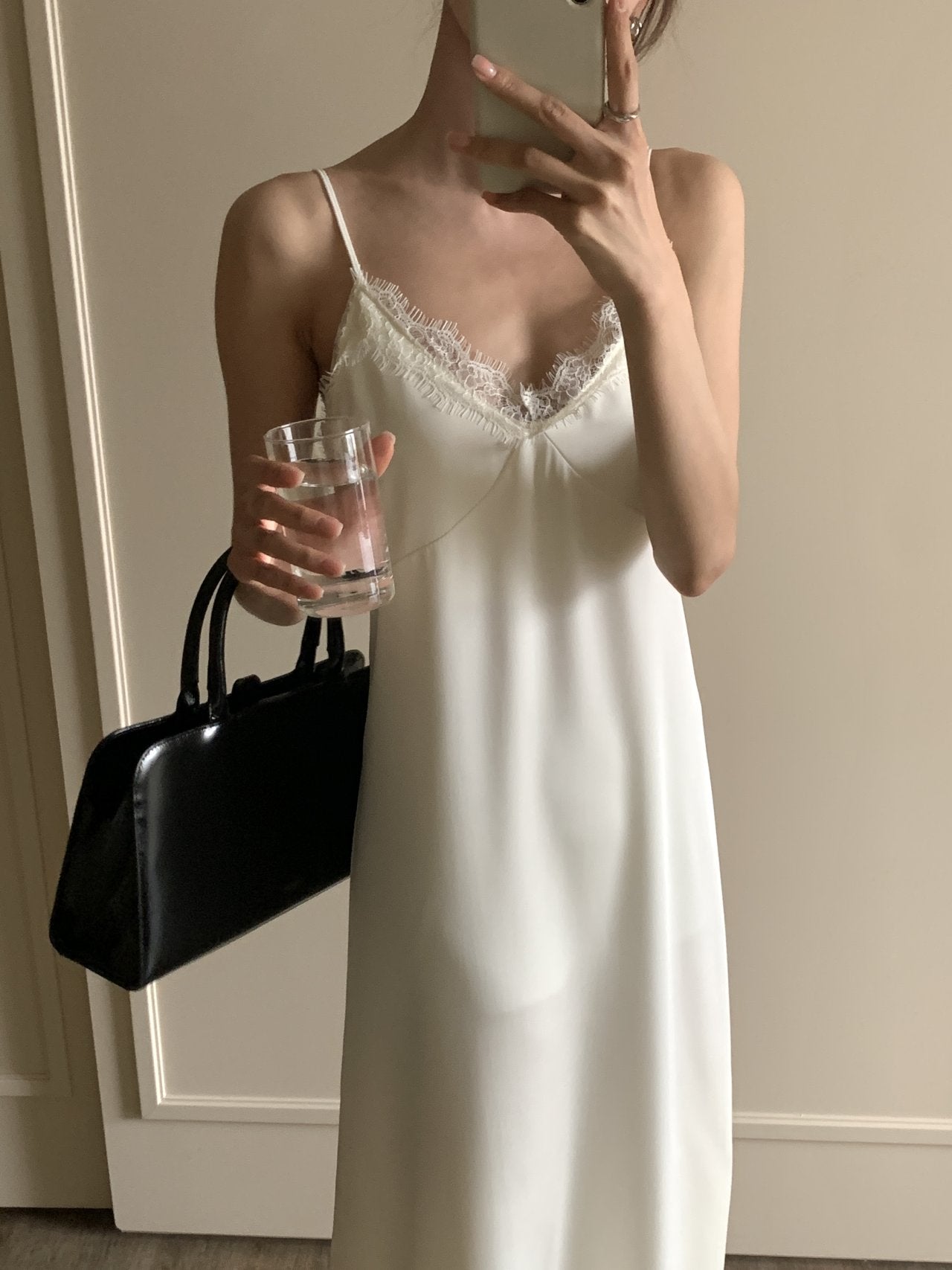 Satin Lace Dress