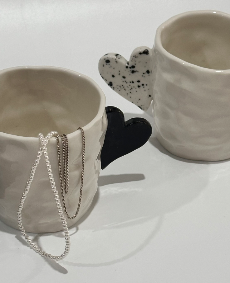 [Handmade Korean Ceramics] Heart Mug