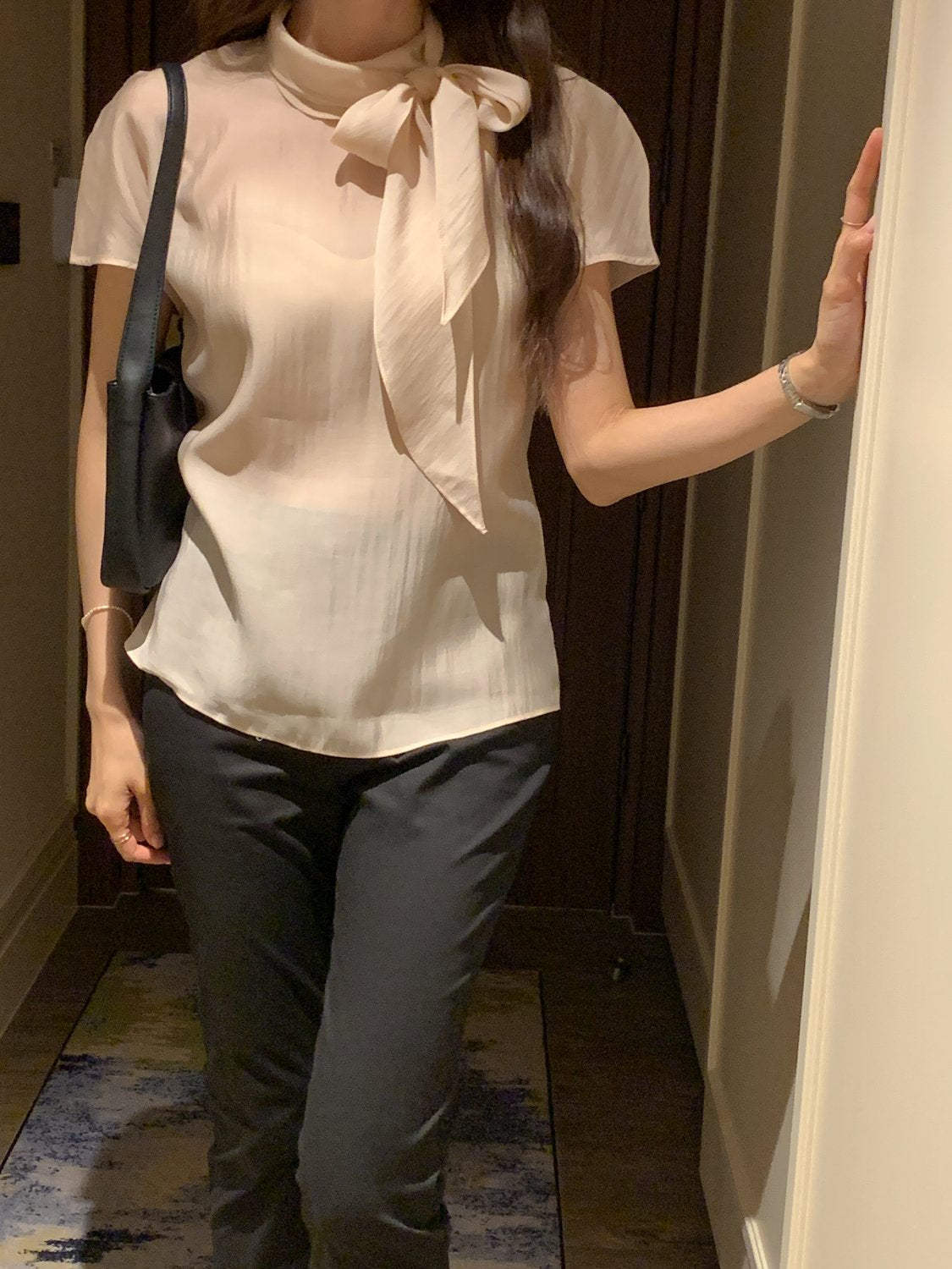Multi-Tie Tencel Blouse