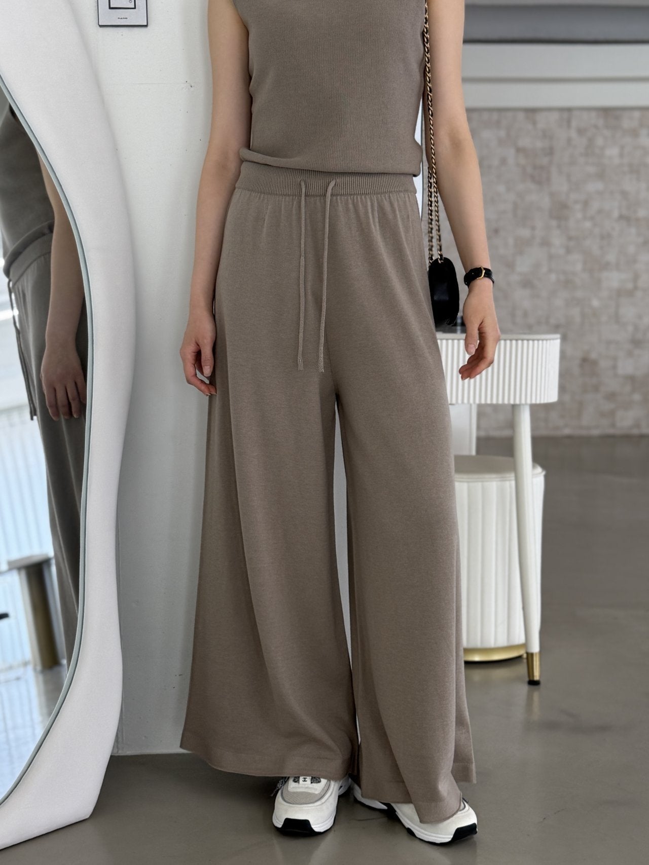 Premium Wool-Cotton Artisan Set-up - Mocha Mousse