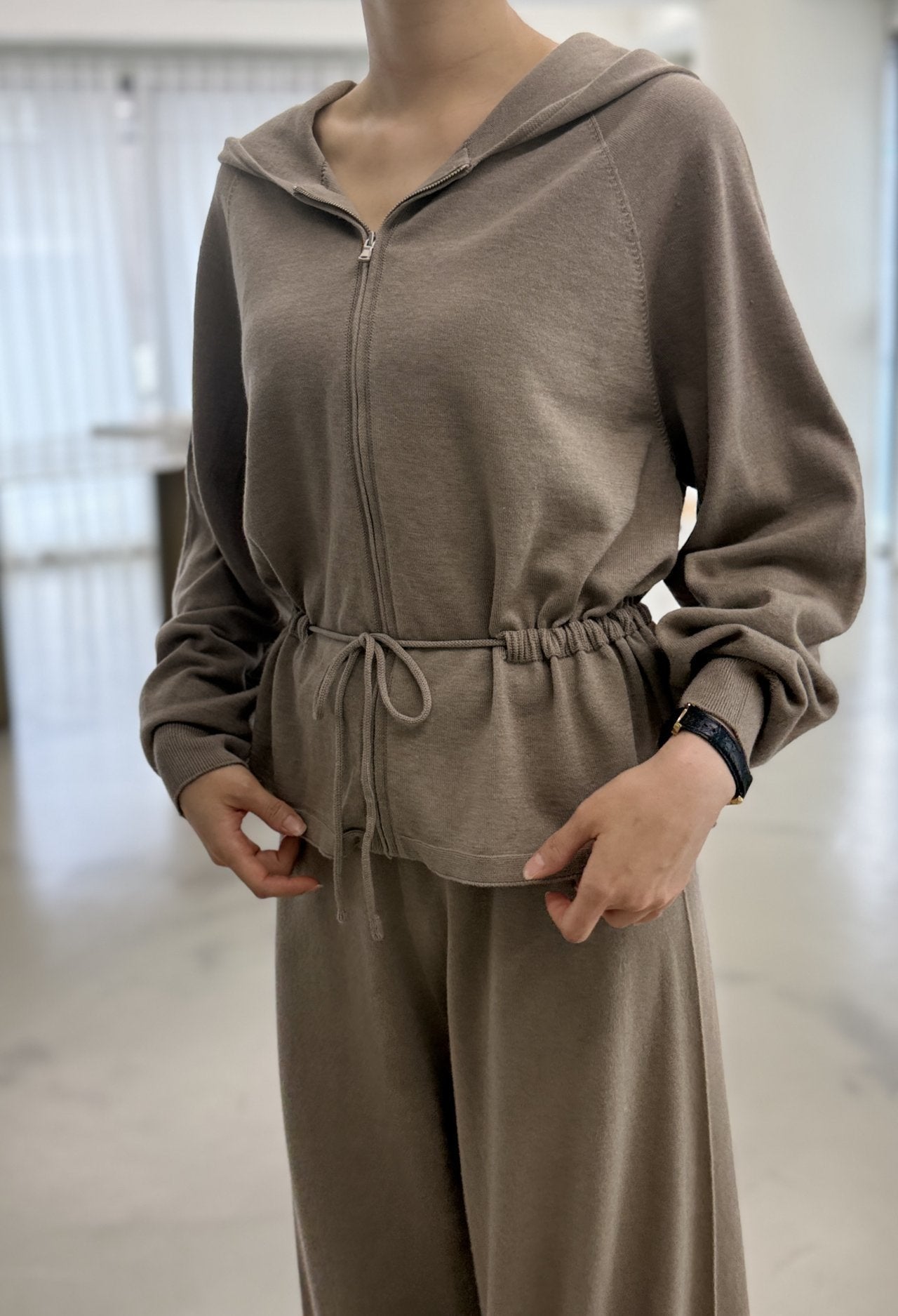 Premium Wool-Cotton Artisan Set-up - Mocha Mousse