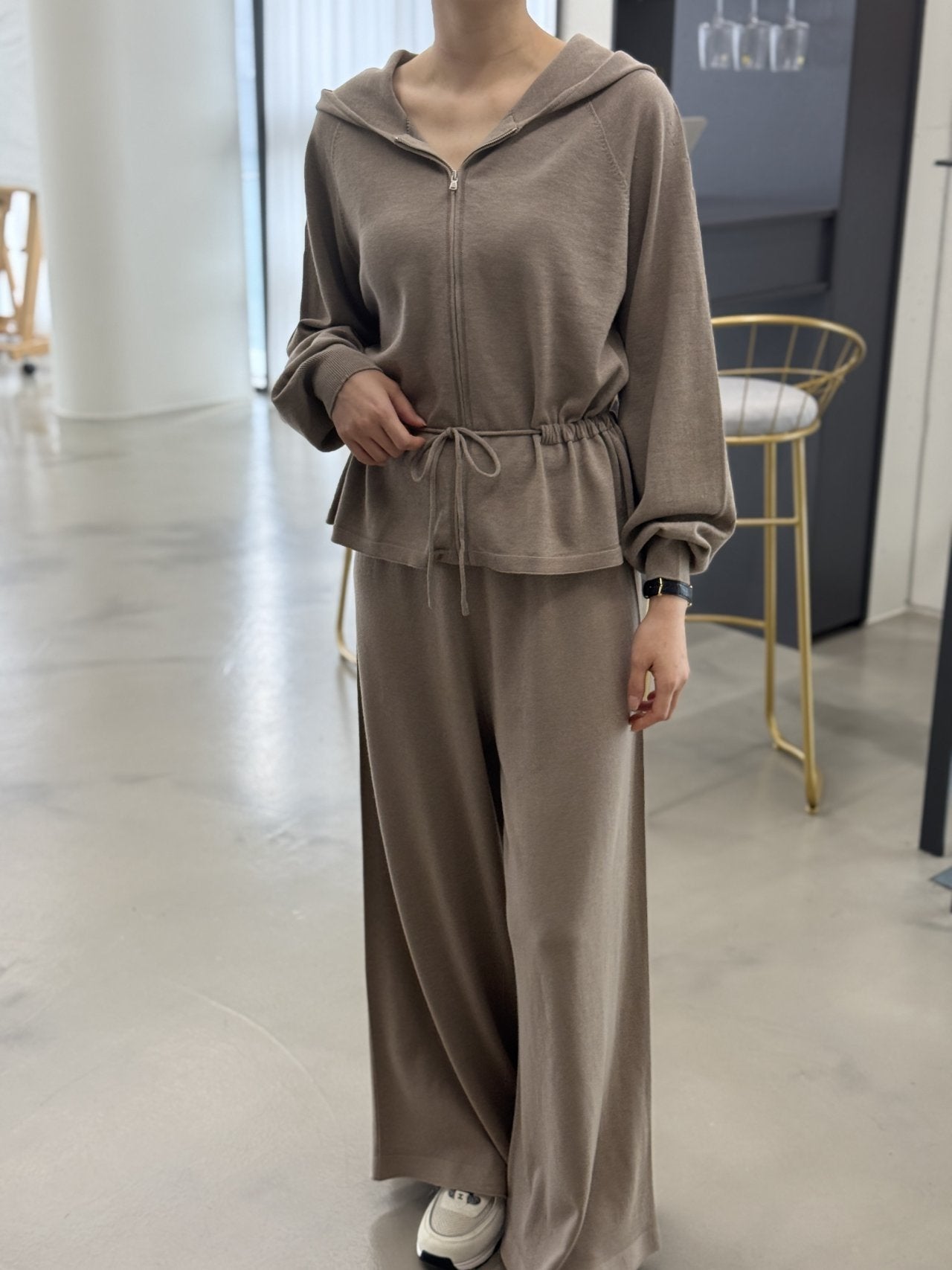 Premium Wool-Cotton Artisan Set-up - Mocha Mousse