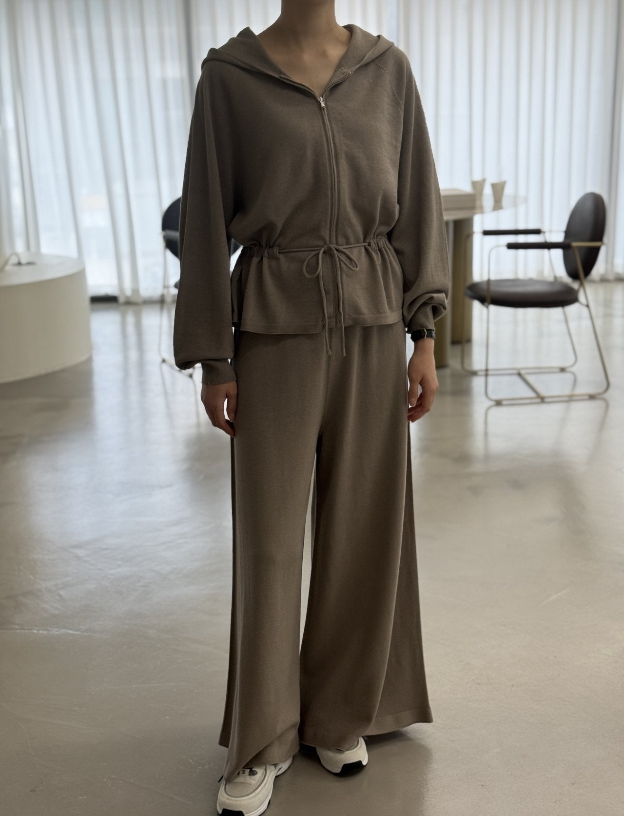 Premium Wool-Cotton Artisan Set-up - Mocha Mousse