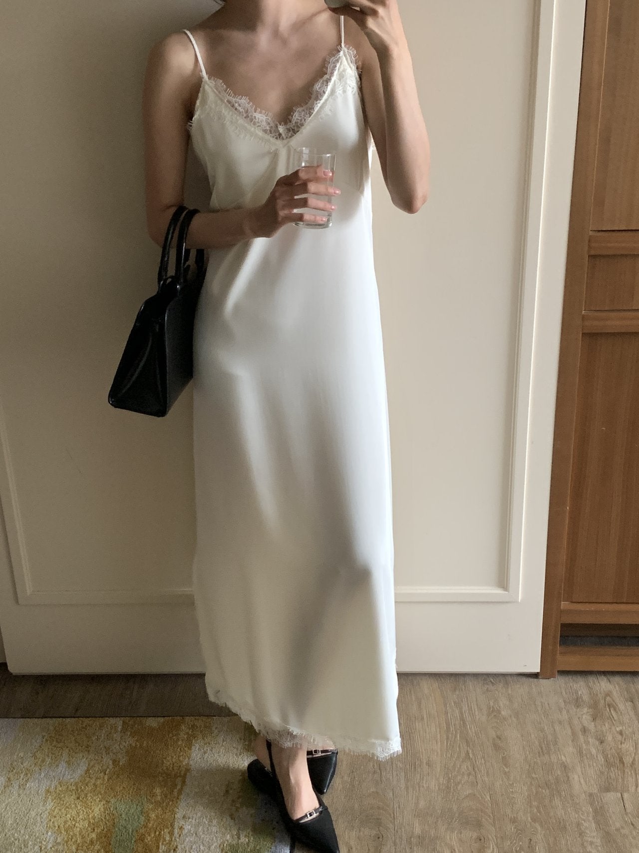 Satin Lace Dress