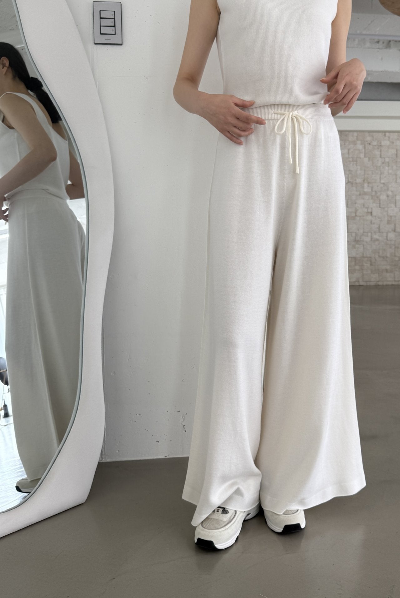 Premium Wool-Cotton Artisan Set-up - Ivory