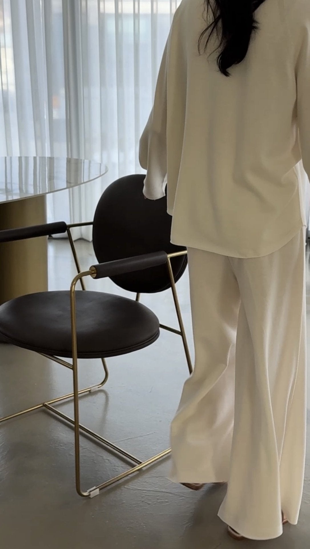 Whole Garment Wool-Cotton Cloud Set-up - Ivory