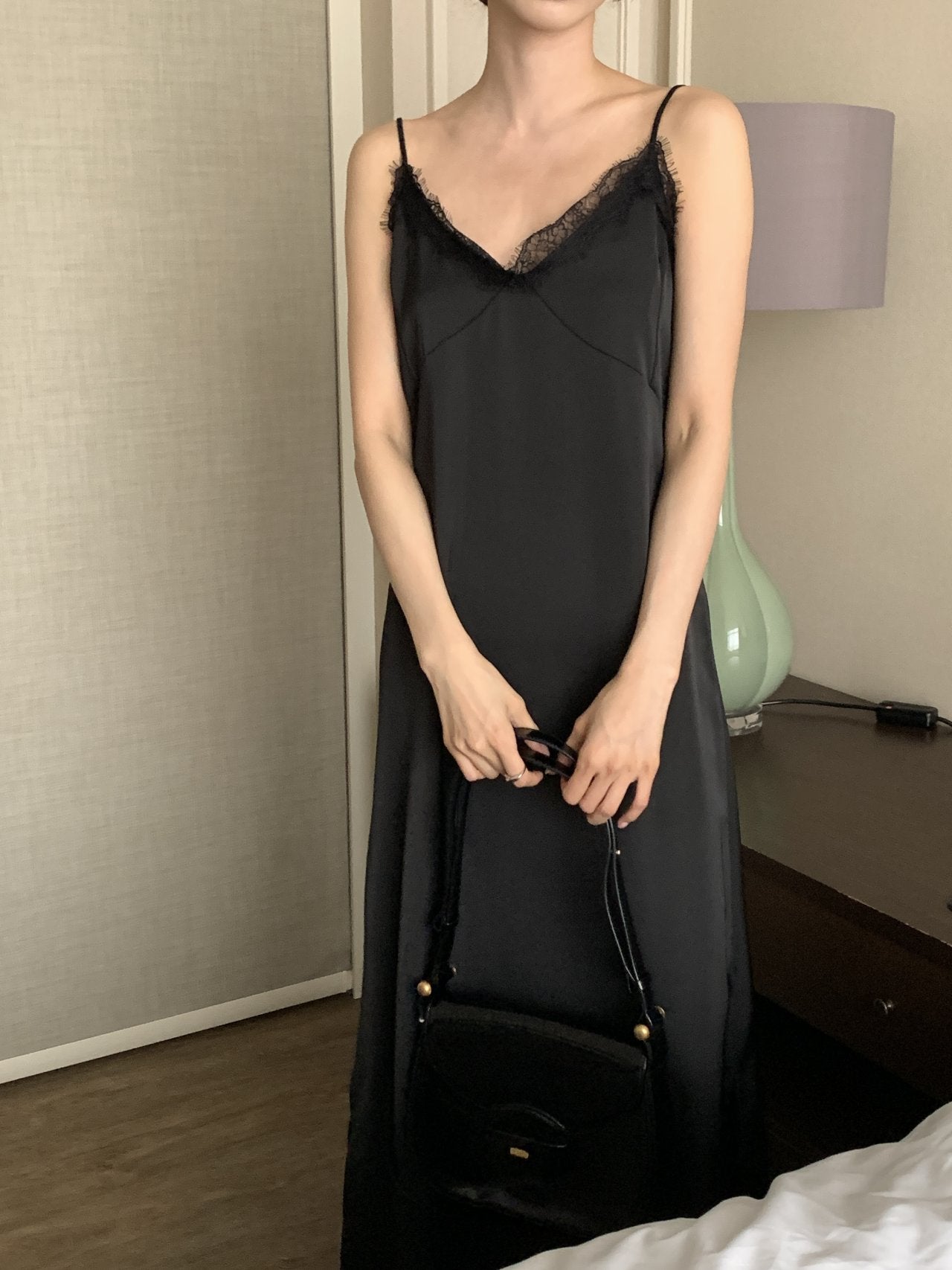 Satin Lace Dress