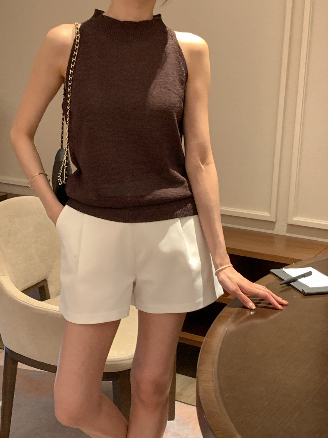 Paper Blend Halter Knit