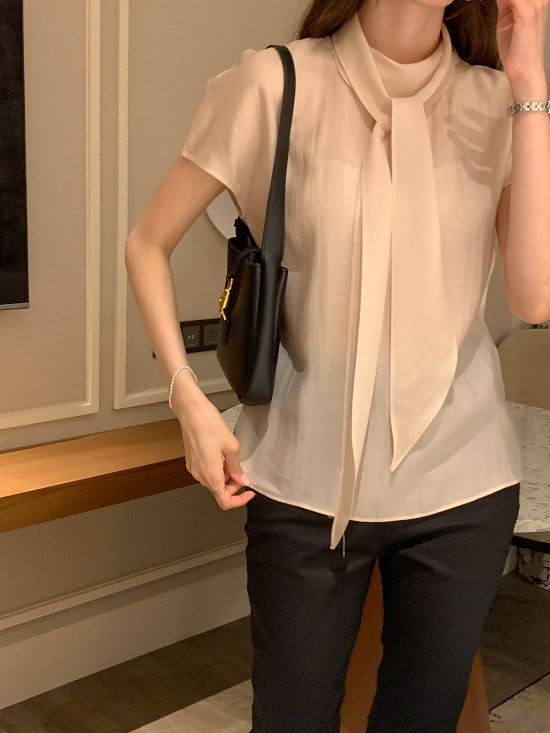 Multi-Tie Tencel Blouse