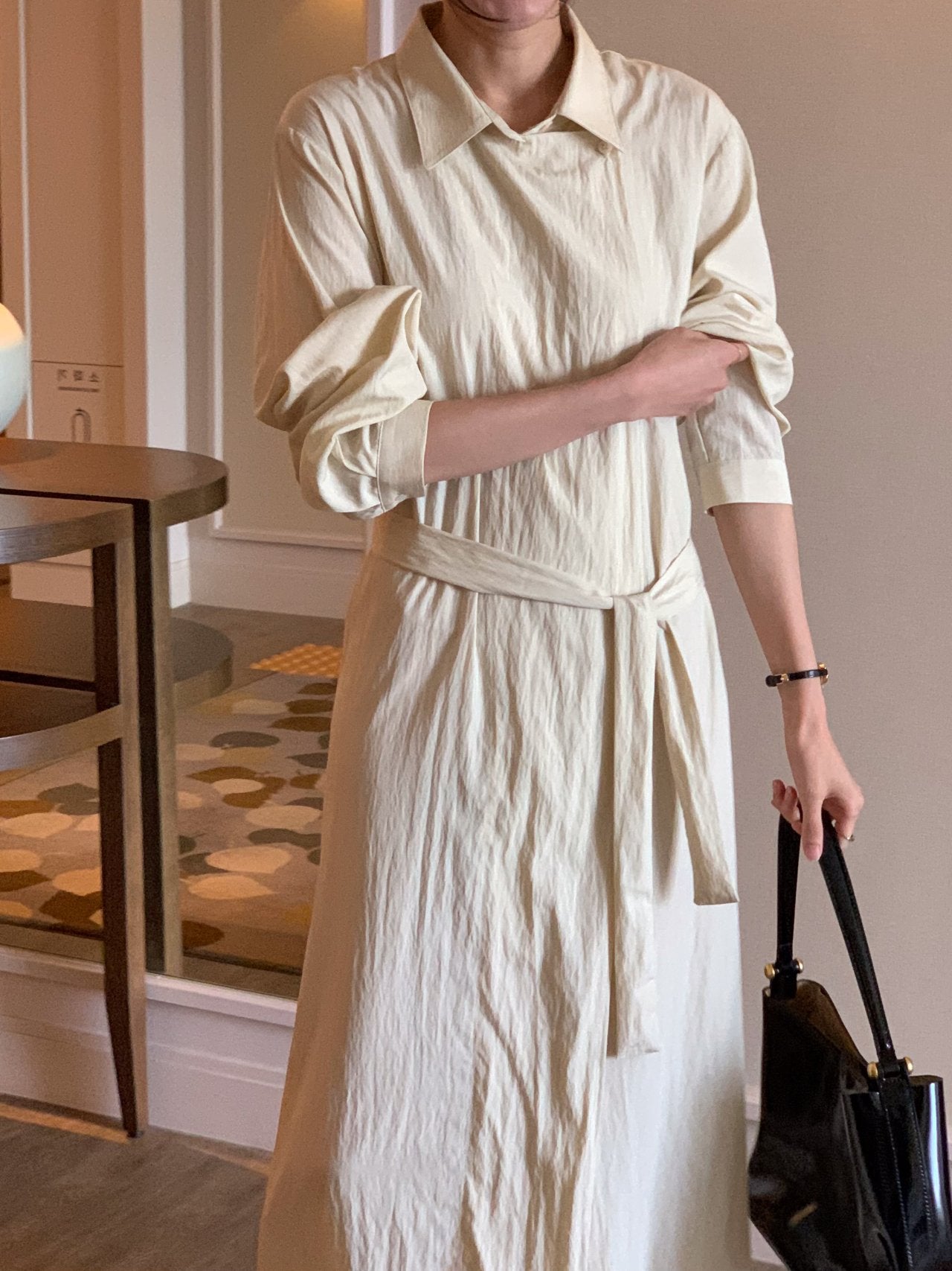 Trench-Style Shirt Dress