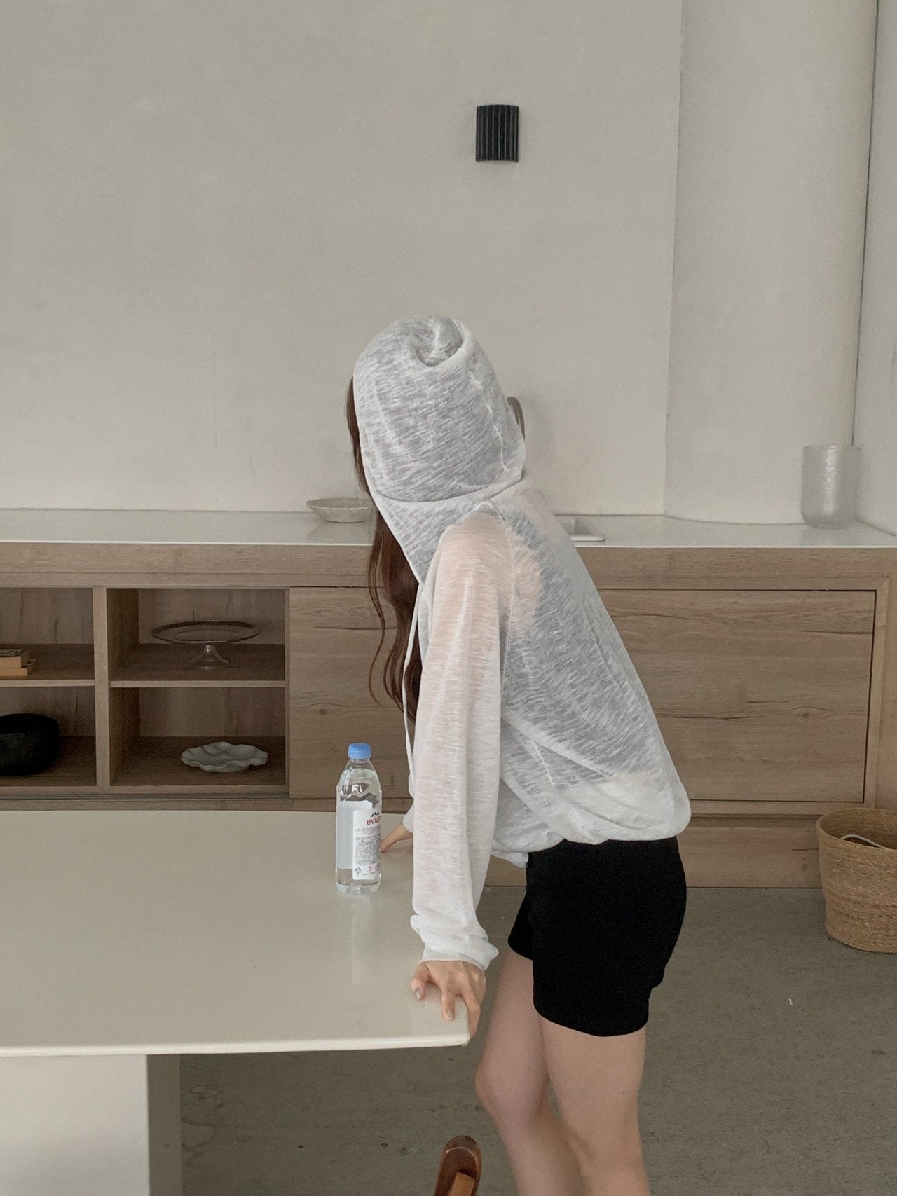 Linen Hooded Knit