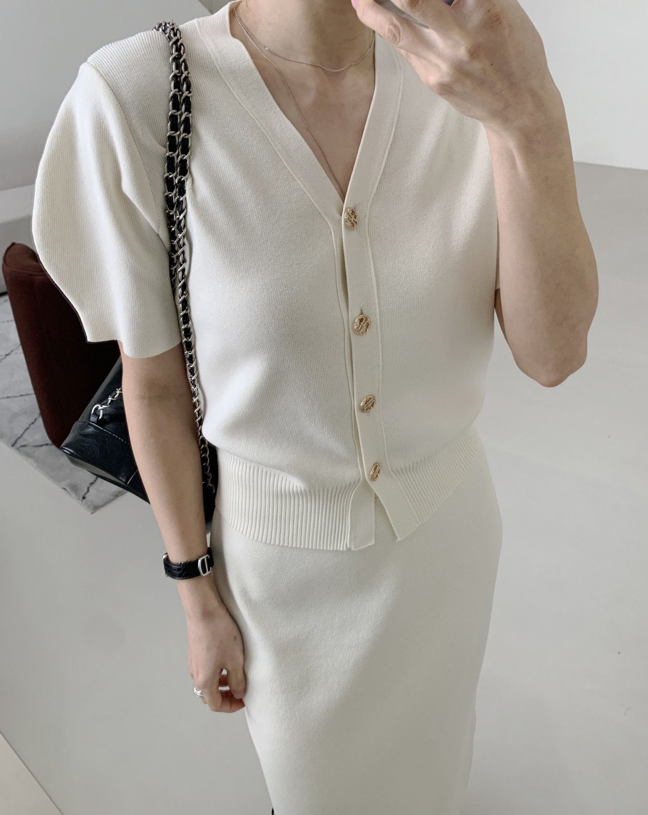 Perfect Knit Cardigan & Skirt Set