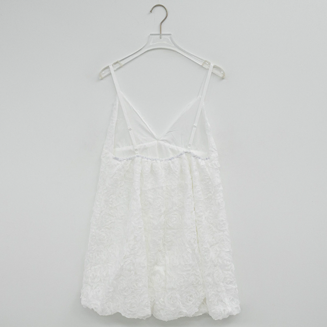 Rosé Bloom Chiffon Mini Dress