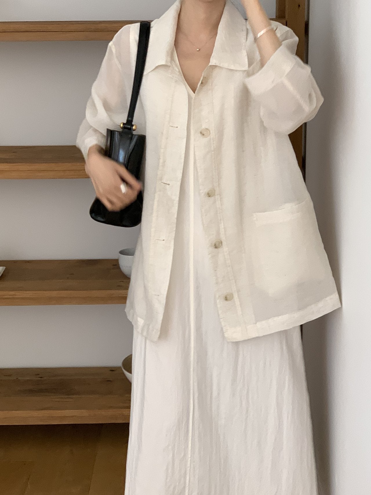 Linen-Blended Field Jacket