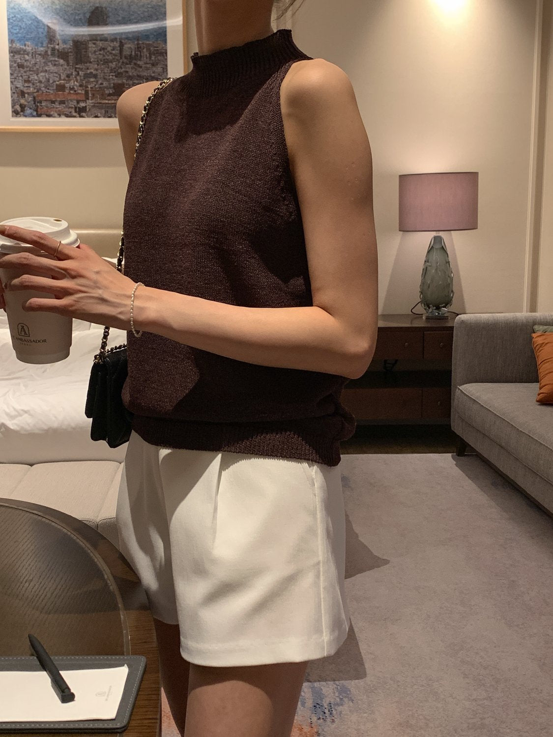 Paper Blend Halter Knit