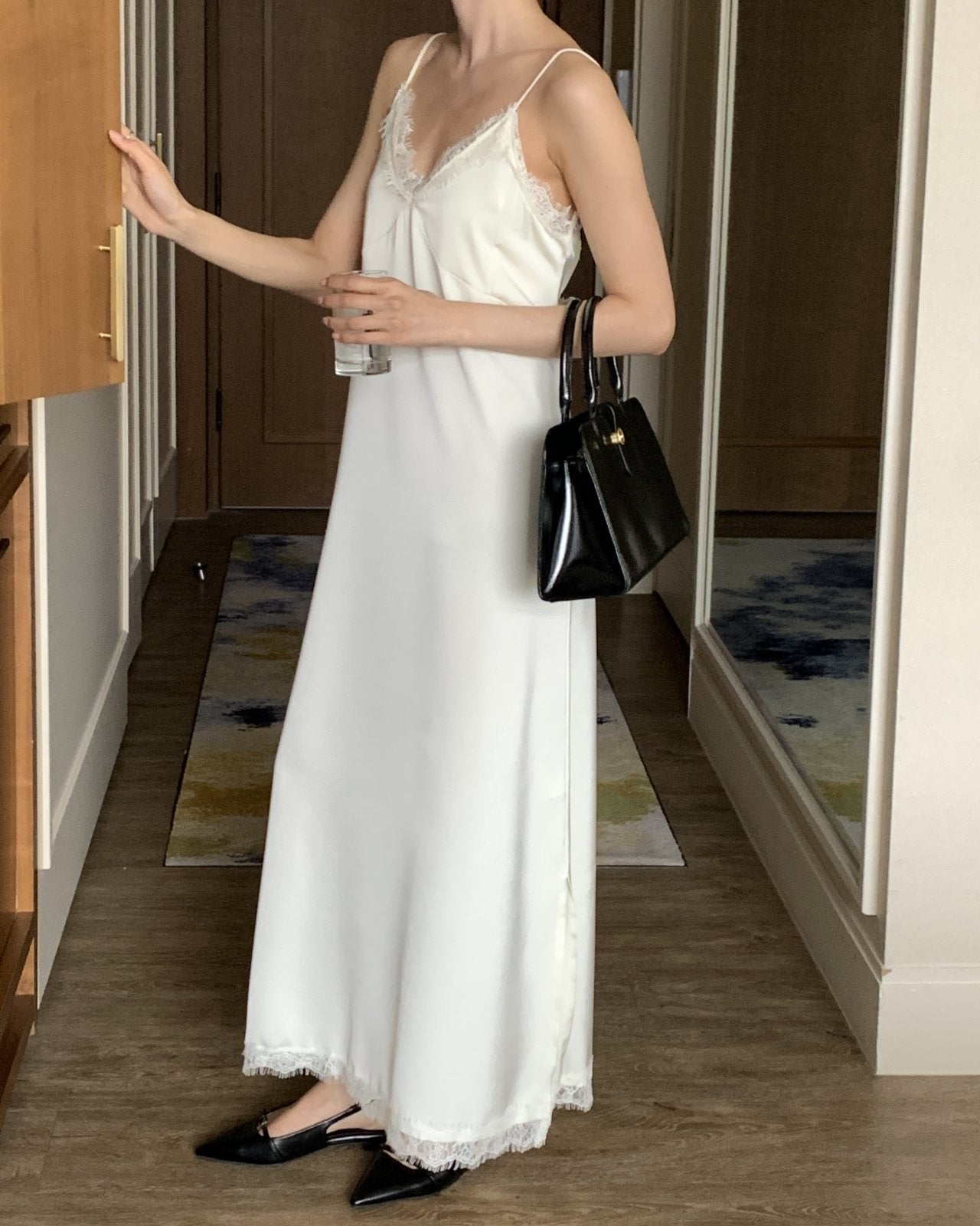 Satin Lace Dress