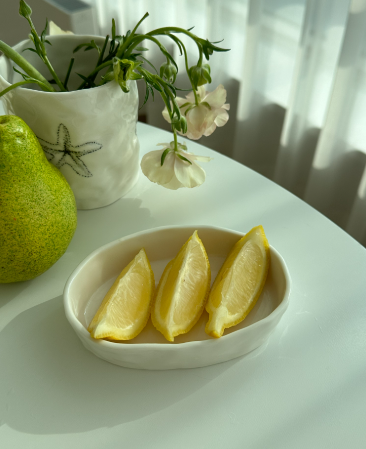 [Handmade Korean Ceramics] Wavy Plate in White