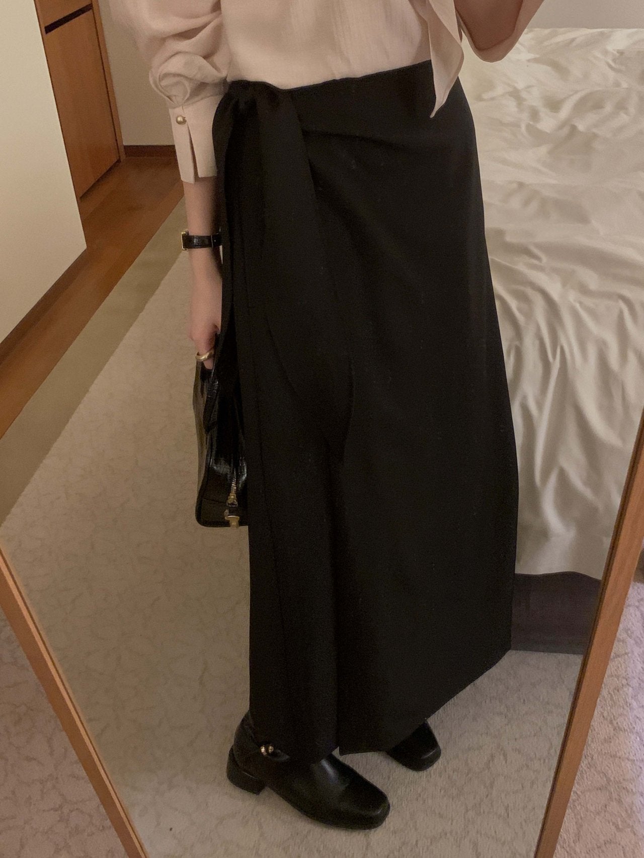 [Best Seller] Essential Wrap Long Skirt * Local Delivery: 1–2 Business Days *