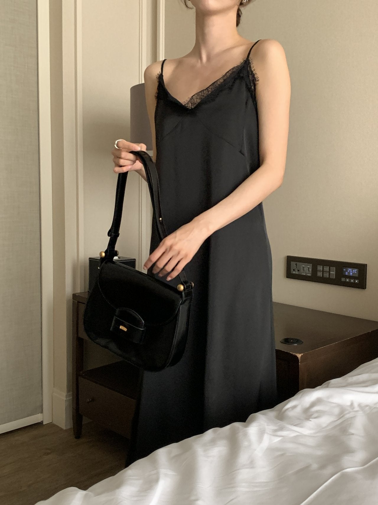 Satin Lace Dress